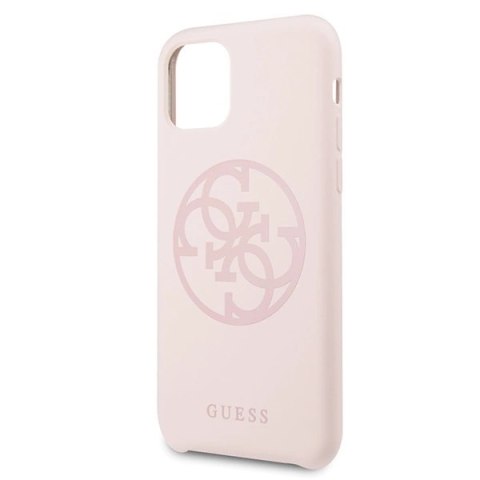 Guess GUHCN58LS4GLP iPhone 11 Pro light pink/jasnoróżowy hard case Silicone 4G Tone On Tone Guess GUHCN58LS4GLP iPhone 11 Pro light pink/jasnoróżowy hard case Silicone 4G Tone On Tone
