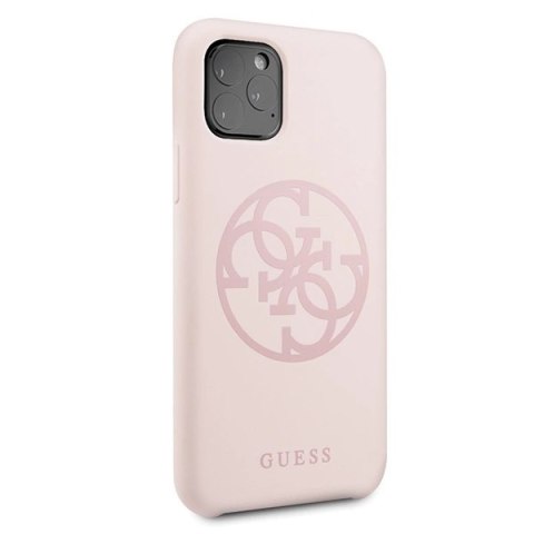 Guess GUHCN58LS4GLP iPhone 11 Pro light pink/jasnoróżowy hard case Silicone 4G Tone On Tone Guess GUHCN58LS4GLP iPhone 11 Pro light pink/jasnoróżowy hard case Silicone 4G Tone On Tone