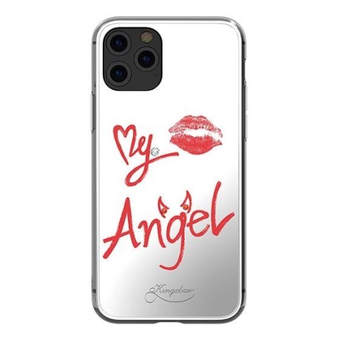 Kingxbar Angel lustrzane etui ozdobione oryginalnymi Kryształami Swarovskiego iPhone 11 Pro Max lusterko przezroczysty Kingxbar Angel lustrzane etui ozdobione oryginalnymi Kryształami Swarovskiego iPhone 11 Pro Max lusterko przezroczysty