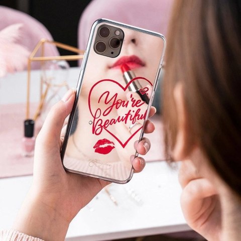 Kingxbar Angel lustrzane etui ozdobione oryginalnymi Kryształami Swarovskiego iPhone 11 Pro Max lusterko przezroczysty Kingxbar Angel lustrzane etui ozdobione oryginalnymi Kryształami Swarovskiego iPhone 11 Pro Max lusterko przezroczysty