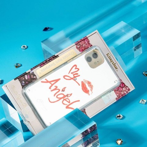 Kingxbar Angel lustrzane etui ozdobione oryginalnymi Kryształami Swarovskiego iPhone 11 Pro Max lusterko przezroczysty Kingxbar Angel lustrzane etui ozdobione oryginalnymi Kryształami Swarovskiego iPhone 11 Pro Max lusterko przezroczysty