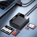Czytnik kart pamięci Ugreen CR125 30231 SD / micro SD / CF / MS z kablem USB 3.0 1m - czarny Czytnik kart pamięci Ugreen CR125 30231 SD / micro SD / CF / MS z kablem USB 3.0 1m - czarny