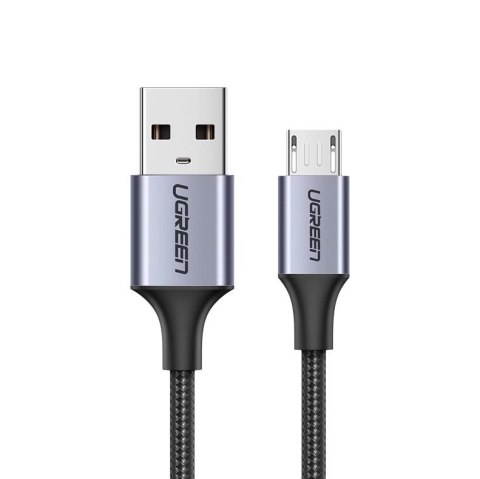 Kabel Ugreen US290 60146 USB-A / micro USB 2.4A 1m - szary Kabel Ugreen US290 60146 USB-A / micro USB 2.4A 1m - szary