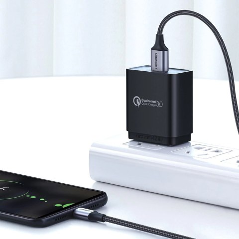 Kabel Ugreen US290 60146 USB-A / micro USB 2.4A 1m - szary Kabel Ugreen US290 60146 USB-A / micro USB 2.4A 1m - szary