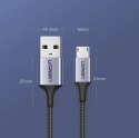Kabel Ugreen US290 60146 USB-A / micro USB 2.4A 1m - szary Kabel Ugreen US290 60146 USB-A / micro USB 2.4A 1m - szary
