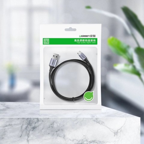 Kabel Ugreen US290 60146 USB-A / micro USB 2.4A 1m - szary Kabel Ugreen US290 60146 USB-A / micro USB 2.4A 1m - szary