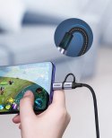 Ugreen kabel przewód 2w1 USB - micro USB / USB Typ C 1m 2,4A czarny (30875) Ugreen kabel przewód 2w1 USB - micro USB / USB Typ C 1m 2,4A czarny (30875)