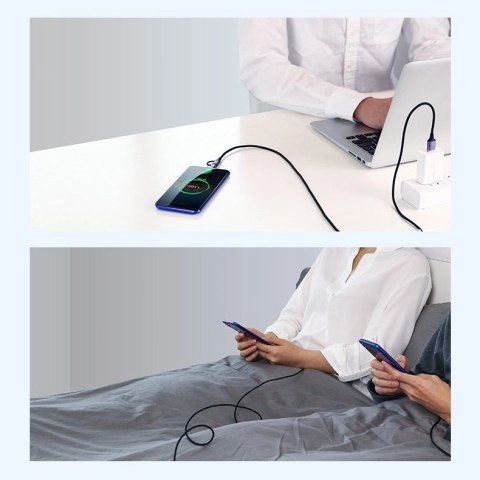 Ugreen kabel przewód 2w1 USB - micro USB / USB Typ C 1m 2,4A czarny (30875) Ugreen kabel przewód 2w1 USB - micro USB / USB Typ C 1m 2,4A czarny (30875)