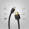 Ugreen kabel przewód HDMI - micro HDMI 19 pin 2.0v 4K 60Hz 30AWG 1,5m czarny (30102) Ugreen kabel przewód HDMI - micro HDMI 19 pin 2.0v 4K 60Hz 30AWG 1,5m czarny (30102)