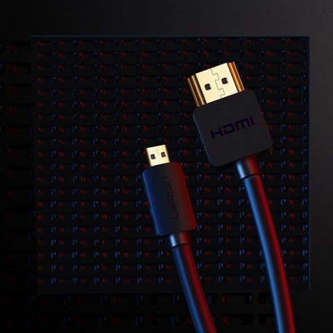 Ugreen kabel przewód HDMI - micro HDMI 19 pin 2.0v 4K 60Hz 30AWG 1,5m czarny (30102) Ugreen kabel przewód HDMI - micro HDMI 19 pin 2.0v 4K 60Hz 30AWG 1,5m czarny (30102)