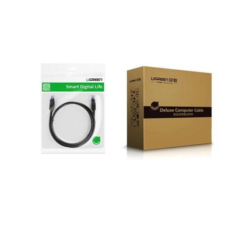 Ugreen kabel przewód internetowy sieciowy Ethernet patchcord RJ45 Cat 6 UTP 1000Mbps 2m czarny (20160) Ugreen kabel przewód internetowy sieciowy Ethernet patchcord RJ45 Cat 6 UTP 1000Mbps 2m czarny (20160)