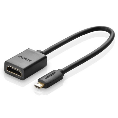 Ugreen kabel przewód przejściówka adapter HDMI - micro HDMI 19 pin 20cm czarny (20134) Ugreen kabel przewód przejściówka adapter HDMI - micro HDMI 19 pin 20cm czarny (20134)