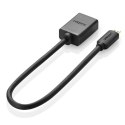 Ugreen kabel przewód przejściówka adapter HDMI - micro HDMI 19 pin 20cm czarny (20134) Ugreen kabel przewód przejściówka adapter HDMI - micro HDMI 19 pin 20cm czarny (20134)