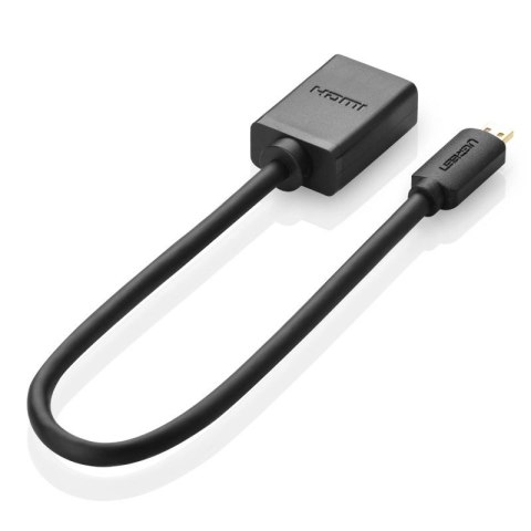 Ugreen kabel przewód przejściówka adapter HDMI - micro HDMI 19 pin 20cm czarny (20134) Ugreen kabel przewód przejściówka adapter HDMI - micro HDMI 19 pin 20cm czarny (20134)
