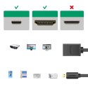 Ugreen kabel przewód przejściówka adapter HDMI - micro HDMI 19 pin 20cm czarny (20134) Ugreen kabel przewód przejściówka adapter HDMI - micro HDMI 19 pin 20cm czarny (20134)
