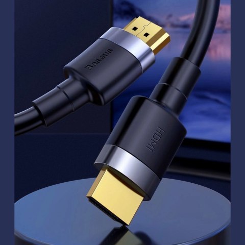 Kabel Baseus Cafule HDMI / HDMI 2.0 4K 60 Hz 3D 18 Gbps 3 m - czarny Kabel Baseus Cafule HDMI / HDMI 2.0 4K 60 Hz 3D 18 Gbps 3 m - czarny