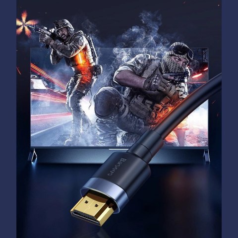 Kabel Baseus Cafule HDMI / HDMI 2.0 4K 60 Hz 3D 18 Gbps 3 m - czarny Kabel Baseus Cafule HDMI / HDMI 2.0 4K 60 Hz 3D 18 Gbps 3 m - czarny