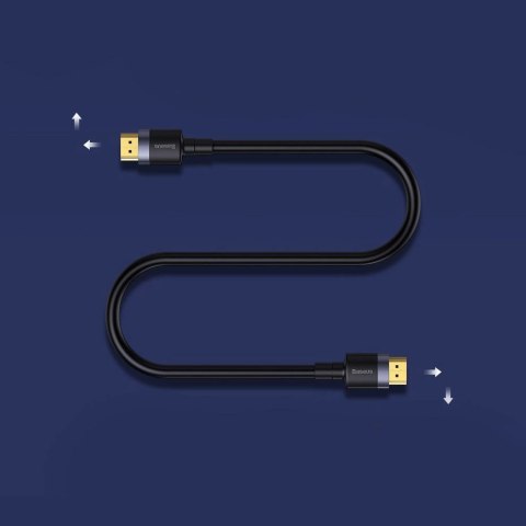 Kabel Baseus Cafule HDMI / HDMI 2.0 4K 60 Hz 3D 18 Gbps 3 m - czarny Kabel Baseus Cafule HDMI / HDMI 2.0 4K 60 Hz 3D 18 Gbps 3 m - czarny