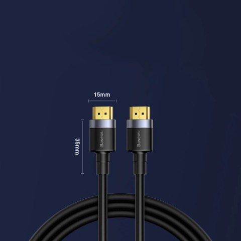 Kabel Baseus Cafule HDMI / HDMI 2.0 4K 60 Hz 3D 18 Gbps 3 m - czarny Kabel Baseus Cafule HDMI / HDMI 2.0 4K 60 Hz 3D 18 Gbps 3 m - czarny
