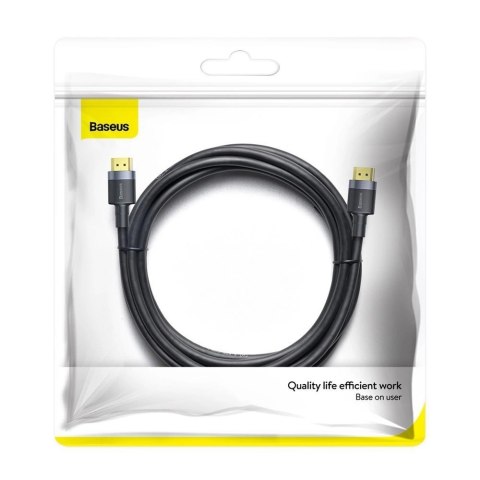 Kabel Baseus Cafule HDMI / HDMI 2.0 4K 60 Hz 3D 18 Gbps 3 m - czarny Kabel Baseus Cafule HDMI / HDMI 2.0 4K 60 Hz 3D 18 Gbps 3 m - czarny