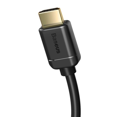 Baseus kabel przewód HDMI 2.0 4K 60 Hz 3D HDR 18 Gbps 1 m czarny (CAKGQ-A01) Baseus kabel przewód HDMI 2.0 4K 60 Hz 3D HDR 18 Gbps 1 m czarny (CAKGQ-A01)