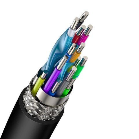 Baseus kabel przewód HDMI 2.0 4K 60 Hz 3D HDR 18 Gbps 1 m czarny (CAKGQ-A01) Baseus kabel przewód HDMI 2.0 4K 60 Hz 3D HDR 18 Gbps 1 m czarny (CAKGQ-A01)