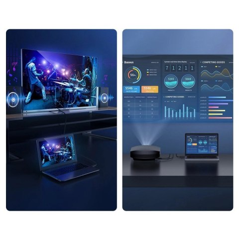 Baseus kabel przewód HDMI 2.0 4K 60 Hz 3D HDR 18 Gbps 1 m czarny (CAKGQ-A01) Baseus kabel przewód HDMI 2.0 4K 60 Hz 3D HDR 18 Gbps 1 m czarny (CAKGQ-A01)