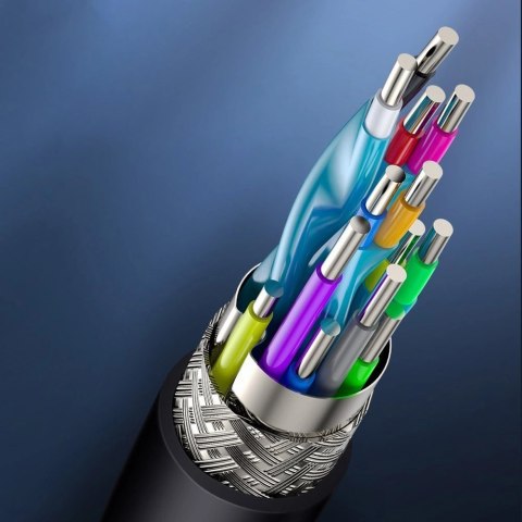 Baseus kabel przewód HDMI 2.0 4K 60 Hz 3D HDR 18 Gbps 1 m czarny (CAKGQ-A01) Baseus kabel przewód HDMI 2.0 4K 60 Hz 3D HDR 18 Gbps 1 m czarny (CAKGQ-A01)