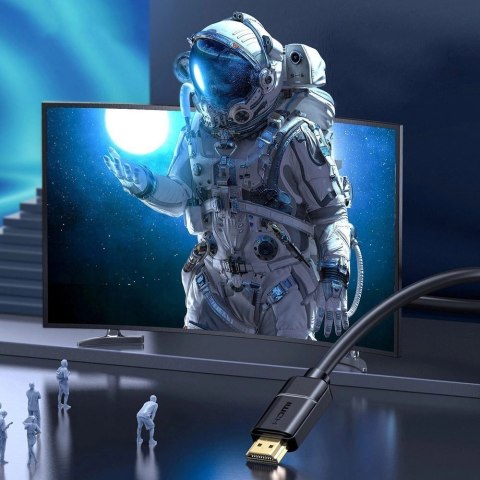 Baseus kabel przewód HDMI 2.0 4K 60 Hz 3D HDR 18 Gbps 1 m czarny (CAKGQ-A01) Baseus kabel przewód HDMI 2.0 4K 60 Hz 3D HDR 18 Gbps 1 m czarny (CAKGQ-A01)