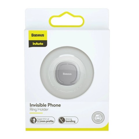 Baseus ultracienki samoprzylepny uchwyt ring podstawka do telefonu srebrny (SUYB-0S) Baseus ultracienki samoprzylepny uchwyt ring podstawka do telefonu srebrny (SUYB-0S)