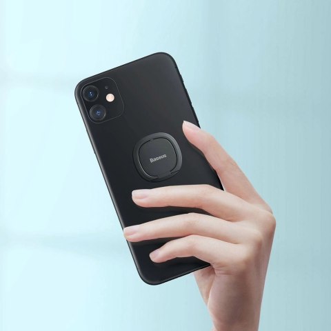 Baseus ultracienki samoprzylepny uchwyt ring podstawka do telefonu szary (SUYB-0A) Baseus ultracienki samoprzylepny uchwyt ring podstawka do telefonu szary (SUYB-0A)