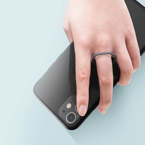 Baseus ultracienki samoprzylepny uchwyt ring podstawka do telefonu szary (SUYB-0A) Baseus ultracienki samoprzylepny uchwyt ring podstawka do telefonu szary (SUYB-0A)
