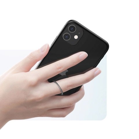 Baseus ultracienki samoprzylepny uchwyt ring podstawka do telefonu szary (SUYB-0A) Baseus ultracienki samoprzylepny uchwyt ring podstawka do telefonu szary (SUYB-0A)