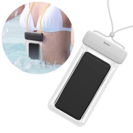 Baseus uniwersalny wodoodporny pokrowiec etui na telefon (max 7,2'') na basen nad wodę IPX8 biały (ACFSD-D02)