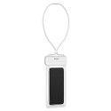 Baseus uniwersalny wodoodporny pokrowiec etui na telefon (max 7,2'') na basen nad wodę IPX8 biały (ACFSD-D02)
