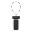 Baseus uniwersalny wodoodporny pokrowiec etui na telefon (max 7,2'') na basen nad wodę IPX8 czarny (ACFSD-DG1)
