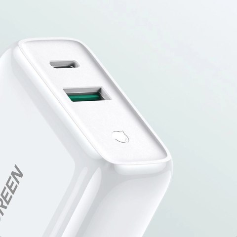 Ugreen szybka ładowarka sieciowa USB Typ C / USB 36 W Quick Charge 4.0 Power Delivery biały (60468 CD170) Ugreen szybka ładowarka sieciowa USB Typ C / USB 36 W Quick Charge 4.0 Power Delivery biały (60468 CD170)