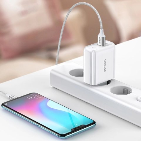 Ugreen szybka ładowarka sieciowa USB Typ C / USB 36 W Quick Charge 4.0 Power Delivery biały (60468 CD170) Ugreen szybka ładowarka sieciowa USB Typ C / USB 36 W Quick Charge 4.0 Power Delivery biały (60468 CD170)