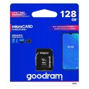 Goodram Microcard 128 GB karta pamięci micro SD XC UHS-I class 10, adapter SD (M1AA-01280R12) Goodram Microcard 128 GB karta pamięci micro SD XC UHS-I class 10, adapter SD (M1AA-01280R12)