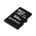Goodram Microcard 64 GB karta pamięci micro SD XC UHS-I class 10, adapter SD (M1AA-0640R12) Goodram Microcard 64 GB karta pamięci micro SD XC UHS-I class 10, adapter SD (M1AA-0640R12)