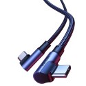 Kabel Ugreen US335 70698 kątowy USB-C - USB-C PD QC FCP 100W 5A 480Mb/s 2m - czarny Kabel Ugreen US335 70698 kątowy USB-C - USB-C PD QC FCP 100W 5A 480Mb/s 2m - czarny