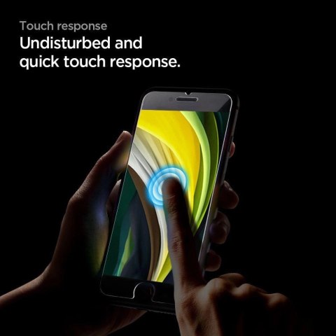 Szkło hartowane Spigen Glass FC na iPhone 7 / 8 / SE 2020 / 2022 - czarne 2 szt. Szkło hartowane Spigen Glass FC na iPhone 7 / 8 / SE 2020 / 2022 - czarne 2 szt.