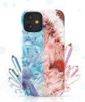 Kingxbar Agate Series eleganckie etui pokrowiec z nadrukiem agat iPhone 12 mini czerwony Kingxbar Agate Series eleganckie etui pokrowiec z nadrukiem agat iPhone 12 mini czerwony