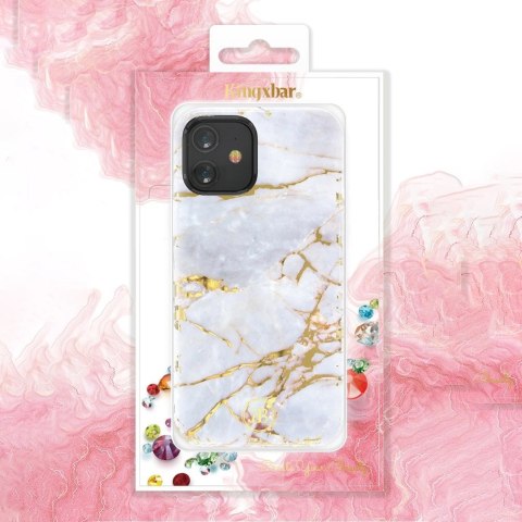 Kingxbar Agate Series eleganckie etui pokrowiec z nadrukiem agat iPhone 12 mini czerwony Kingxbar Agate Series eleganckie etui pokrowiec z nadrukiem agat iPhone 12 mini czerwony