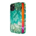 Kingxbar Agate Series eleganckie etui pokrowiec z nadrukiem agat iPhone 12 mini zielony Kingxbar Agate Series eleganckie etui pokrowiec z nadrukiem agat iPhone 12 mini zielony