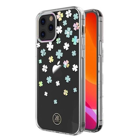 Kingxbar Lucky Series etui ozdobione oryginalnymi Kryształami Swarovskiego iPhone 12 mini przezroczysty (Clover) Kingxbar Lucky Series etui ozdobione oryginalnymi Kryształami Swarovskiego iPhone 12 mini przezroczysty (Clover)