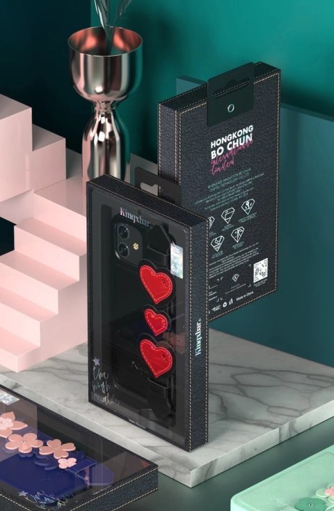 Kingxbar Sweet Series żelowe etui ozdobione oryginalnymi Kryształami Swarovskiego z podstawką iPhone 12 Pro / iPhone 12 niebiesk Kingxbar Sweet Series żelowe etui ozdobione oryginalnymi Kryształami Swarovskiego z podstawką iPhone 12 Pro / iPhone 12 niebiesk