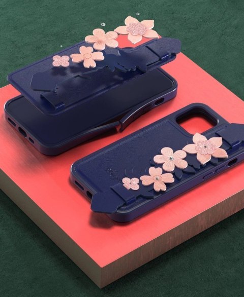 Kingxbar Sweet Series żelowe etui ozdobione oryginalnymi Kryształami Swarovskiego z podstawką iPhone 12 Pro / iPhone 12 niebiesk Kingxbar Sweet Series żelowe etui ozdobione oryginalnymi Kryształami Swarovskiego z podstawką iPhone 12 Pro / iPhone 12 niebiesk
