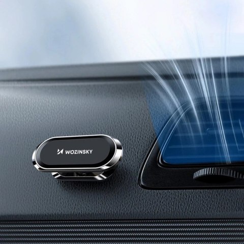 Wozinsky samoprzylepny magnetyczny uchwyt samochodowy 360 na deskę rozdzielczą srebrny (WMH-06) Wozinsky samoprzylepny magnetyczny uchwyt samochodowy 360 na deskę rozdzielczą srebrny (WMH-06)