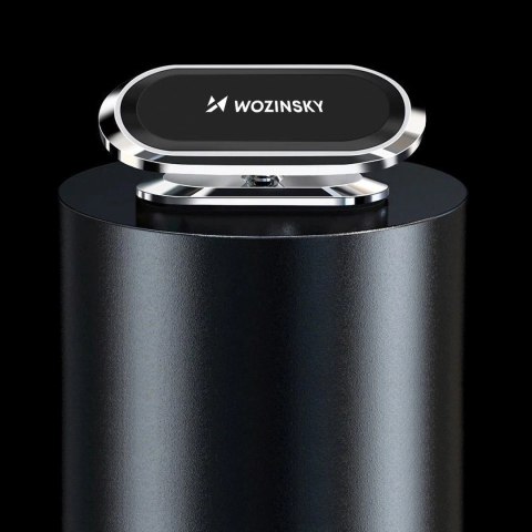 Wozinsky samoprzylepny magnetyczny uchwyt samochodowy 360 na deskę rozdzielczą srebrny (WMH-06) Wozinsky samoprzylepny magnetyczny uchwyt samochodowy 360 na deskę rozdzielczą srebrny (WMH-06)